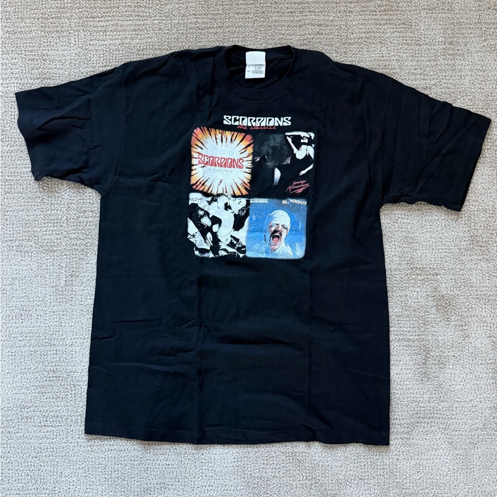 Vintage SCORPIONS The Classics Tour 2002 T-Shirt XL Touch of Gold Label